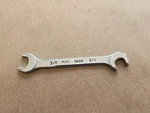 Mac Tools 3/8" Sae Open End Angle Head Chrome Ignition Wrench IW24. Fixed Price $13.00.