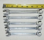 Snap On Tools RXS605 5PC 6-POINT Sae Open-end Flare Nut Line Wrench Set Usa. Fixed Price $99.99.