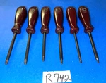 Matco Tools 6 Piece Torx Screwdriver Set Maroon Handles. Fixed Price $100.00.