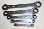 Blue-point Tools 5 Pc 12-POINT Sae Latch-on Offset Ratcheting Box Wrench. Fixed Price $119.00.