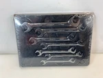 New Snap On SVSM807A Metric Flank Dr Plus Four-way Angle Head Openend Wrench Set. Fixed Price $243.75.