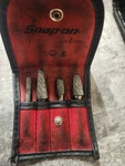 Snap-on VWB400A 4-PIECE Carbide Grinding Burr Set Bag. Fixed Price $88.98.