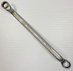 Vintage Indestro Tools No. 911 Deep Offset Box End Wrench 3/8" 7/16" Usa. Fixed Price $12.55.