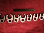Snap-on 6 Piece Flare Nut Crowfoot Wrenches Usa Please Read. Fixed Price $125.00.