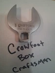 Craftsman 1 -v- 43629 3/8" Drive Crowfoot Wrench Usa. Fixed Price $11.88.