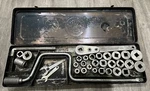 Vintage Duro Metal Products Large Drive Socket Set Chicago 672 Ratchet 651 Crank. Fixed Price $174.32.
