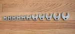 11 Pc Bonney Drive Crowfoot Set Sae Made In Usa Crows Nos 3/8"-1". Fixed Price $99.00.