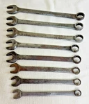 Snap-on 8PC Sae Combination Wrench Set 7/16 15/16 12-PT Vintage Oex Usa Made. Fixed Price $160.55.