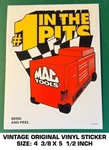 Mac Tools #1 The Pits - Vintage Original Vinyl Decal Sticker Automotive. Fixed Price $9.40.