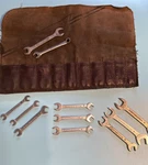 1950S Blue-point By Snap-on Tools Ignition Wrench Set Roll Pouch *read*. Fixed Price $85.00.