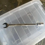 Snap-on Tools FHOM17 Flexible Head 17MM 12POINT Combination Socket Chrome Wrench. Fixed Price $50.00.