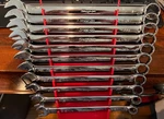 Snap-on OEX711B Flank Drive Sae 12 Pt Combination 11PC Wrench Set (3/8" 1"). Fixed Price $419.95.