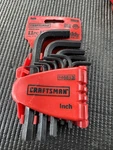 Sears Craftsman Usa Nos 11PC Hex Key Set & Caddy 46813 Sae Short Arm. Fixed Price $20.00.