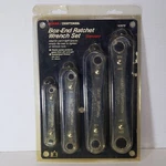 Vtg Sears Craftsman 12 Point 4PC Box End Ratchet Wrench Set #943670 Made Usa. Fixed Price $95.99.