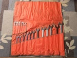 Snap 18 Of 19PC Sae Combination Wrench Set 3/8" 5/8" 12PT Pouch Is Rough. Fixed Price $712.49.