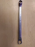 Snap On 1/2"-9/16" 6PT Sae Chrome Offset Box End Wrench Usa XB1618S. Fixed Price $14.00.