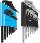 36-PIECE Hex Key Wrench Set With Ball End Sae/metric Sizes And 2 Storage. Fixed Price $14.29.
