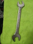 Craftsman Double End Open Wrench 15/16 X Metal Forged Silver -VV-44585. Fixed Price $9.49.