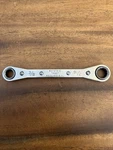 Mac Tools Usa Ratcheting Box End Wrench RW1214-2 3/8" & 7/16" Point. Fixed Price $19.76.