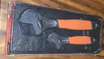 Snap-on 8" 12" Orange Flank Drive Plus Adjustable Wrench Set FADH702C1O. Fixed Price $267.99.