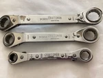 Lot Vtg. Craftsman Offset Ratcheting Wrench 943655,964654,943653 Usa. Fixed Price $19.00.