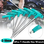 6PCS Long Metric Allen Key Wrench Set 3-10MM T-handle Hexagon Vanadium Steel. Fixed Price $28.59.