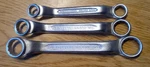 Indestro Short Offset Double Box-end Wrench Lot 931-932-933 3/8" 11/16". Fixed Price $15.00.