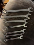 Mac Tools 6 Point Combination Wrenches 7, 8, 9, 10, 11, 14, 15 Mm. Fixed Price $60.00.