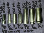 Matco Socket Set 3/8 BD126 7/16 BD146 1/2 BD166 9/16 BD186 5/8 BD206 11/16 BD226. Fixed Price $85.00.