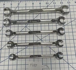 Snap-on Rxm Series Metric Double Flare Nut 6 Pt Wrench Set 9MM-21MM (5). Fixed Price $150.00.