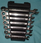 Lot 7 Vintage Craftsman Ratcheting Wrench Set 12 Point Va Series 5/16 3/4 Usa. Fixed Price $84.99.