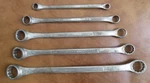 1940S 50S 5PC. Craftsman Double Line 12PT Offset Box End Wrenches 3/8"- 1". Fixed Price $49.97.