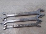 3- Craftsman Open End Wrenches 1/4" To 9/16" Series Vv Usa 44579, 72 & 71 (Z-1). Fixed Price $9.95.