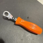 Snap On- RBYC59 8MM Ratcheting Wrench With Orange Handle Mint Condition. Fixed Price $56.00.