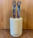 Snap On Tools 6 Piece Stainless Steel Wrench Steak Knife Set W/ Wooden Block New. Fixed Price $79.99.