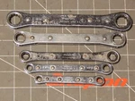 Snap On 5PC Double Box Ratcheting Wrench Set 1/4" - 11/16" 12PT 6PT. Fixed Price $74.39.