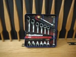 Gearwrench 8 Pc. 12 Pt. Reversible Ratcheting Combination Set Metric 9543. Fixed Price $60.00.