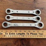 Mac Tools Usa 3PC Metric Rwm Ratcheting Box End Wrench 12 Point 16-21 Mm. Fixed Price $41.59.