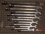 Mac 16PC Minus 3/8" Sae Combination Flex Head Socket End Wrench Set 1/4". Fixed Price $557.99.