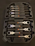 Matco 10 Piece Flex-head Ratcheting 72 Teeth Wrench Set SRFM52P. Fixed Price $309.95.