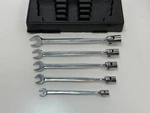 Snap-on Tools Usa 5PC Metric Flex Head Combination Wrench Set W/ Tray. Fixed Price $237.49.