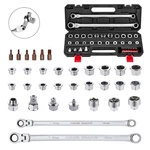 Akm Tool 33 Pcs Flex Head Ratcheting Wrench Set Metric 72-TOOTH 8-22MM Extra. Fixed Price $86.98.