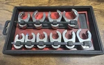 Craftsman 3/8" Drive 10PC Sae Open Crowfoot Socket Set. Fixed Price $65.00.