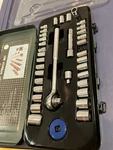 Vintage 40 Original Piece Anco Auto Socket Wrench Set Metal Case 1/4 & 3/8" Dr. Fixed Price $21.99.