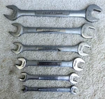 Craftsman 6 Pc Double Open End Metric Wrenches 7MM-19MM Series, Vv Usa. Fixed Price $19.95.