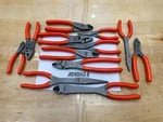 Snap-on Tools Usa New 12 Piece Orange Soft Grip Master Assorted Pliers Lot Set. Fixed Price $799.95.