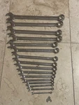 Snap On 16 Piece Standard Wrench Set 1/4 - OEX714KB + 2. Fixed Price $500.00.