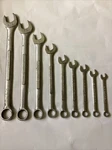 9 Pc Craftsman Combination Wrench Set- V, Vv 12 Pt Sae 1/2 To 1-1/4" Made Usa. Fixed Price $69.89.