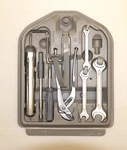 Clean Bmw E30 84-92 Trunk Lid Mounted Kit Tray Rear Storage Gray W/ Tools. Fixed Price $157.45.