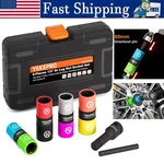 Lug Nut Socket Hex Set 8 Size 1/2-INCH Drive Wheel Impact Flip For Car Cr-mo Ste. Fixed Price $42.79.